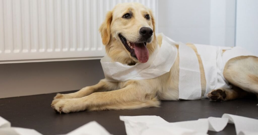 dog coughing and gagging